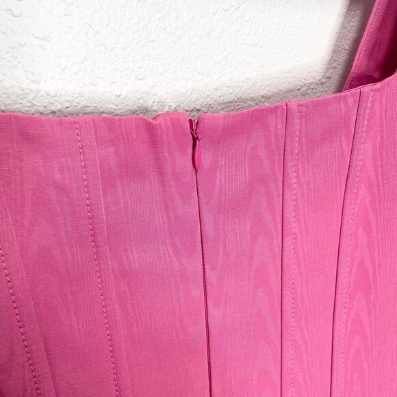 Staud Landscape Mini Dress In Lollipop Pink 8 NWT - Picture 7 of 12